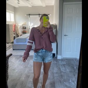 American Eagle Henley Sweater